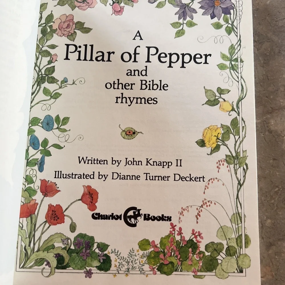 A Pillar Of Pepper And Other Bible Rhymes Hardcover By John Knapp 2